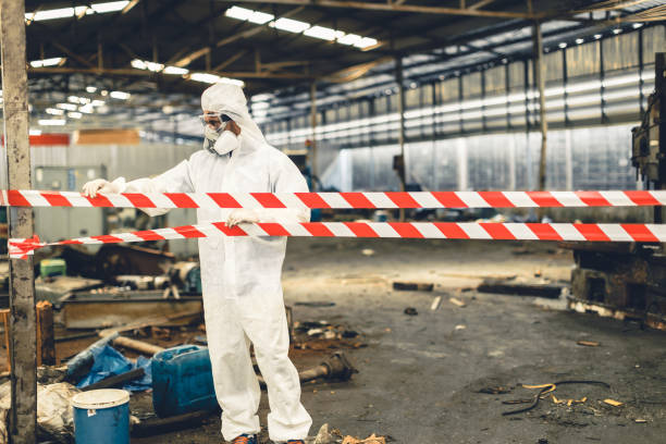 Professional Drug Lab Cleanup technician working in Canton, MO